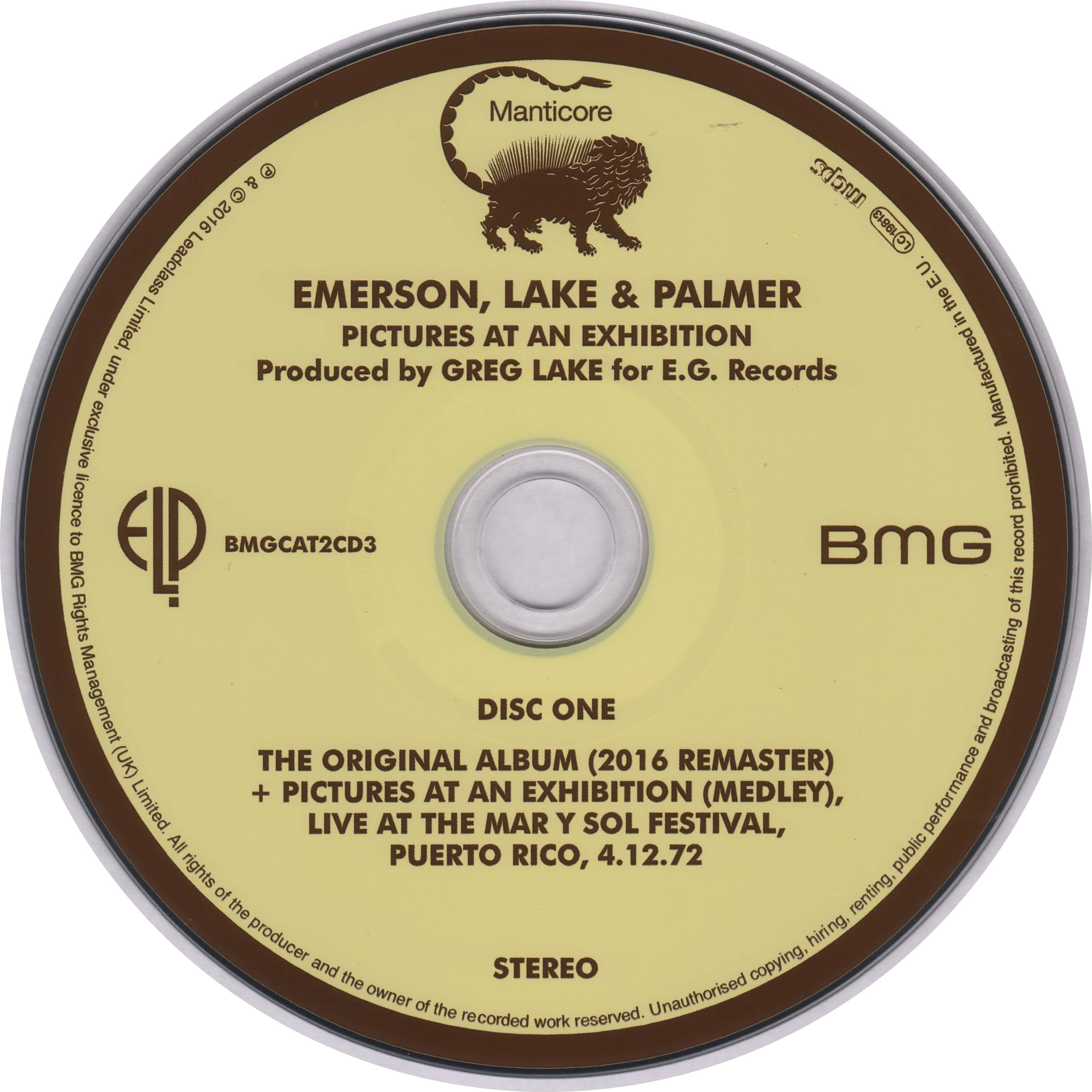 Emerson, Lake and Palmer Pictures At An Exhibition deluxe edition [cd1 aus]